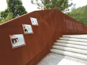 大方耐候钢挡土墙
